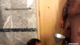 "Drink it, faggot."