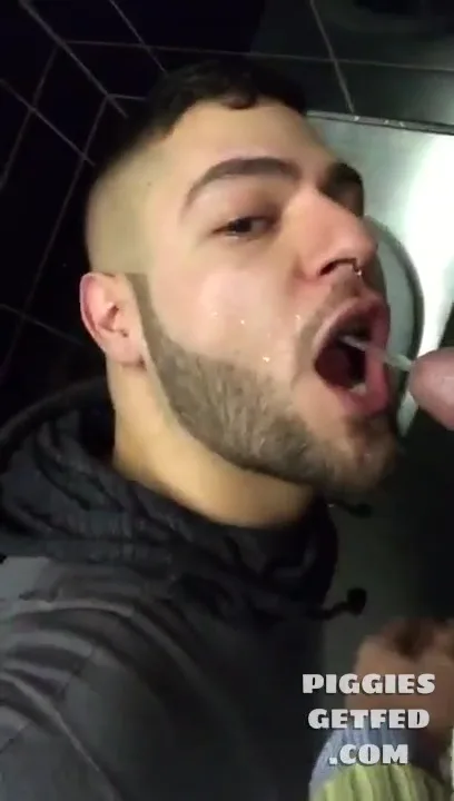 Public toilet piss pig