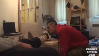 No dick until his sneakers are clean