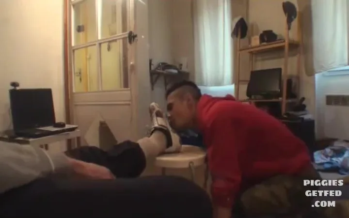 No dick until his sneakers are clean