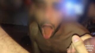 French stud feeds his toilet slave