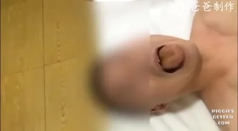 Gulping down his shit