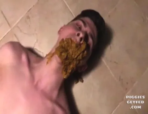 Good boy gets a mouthful