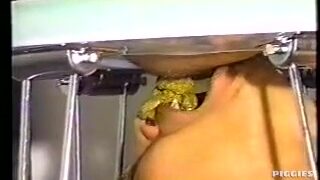 Feed him shit, cum, and piss