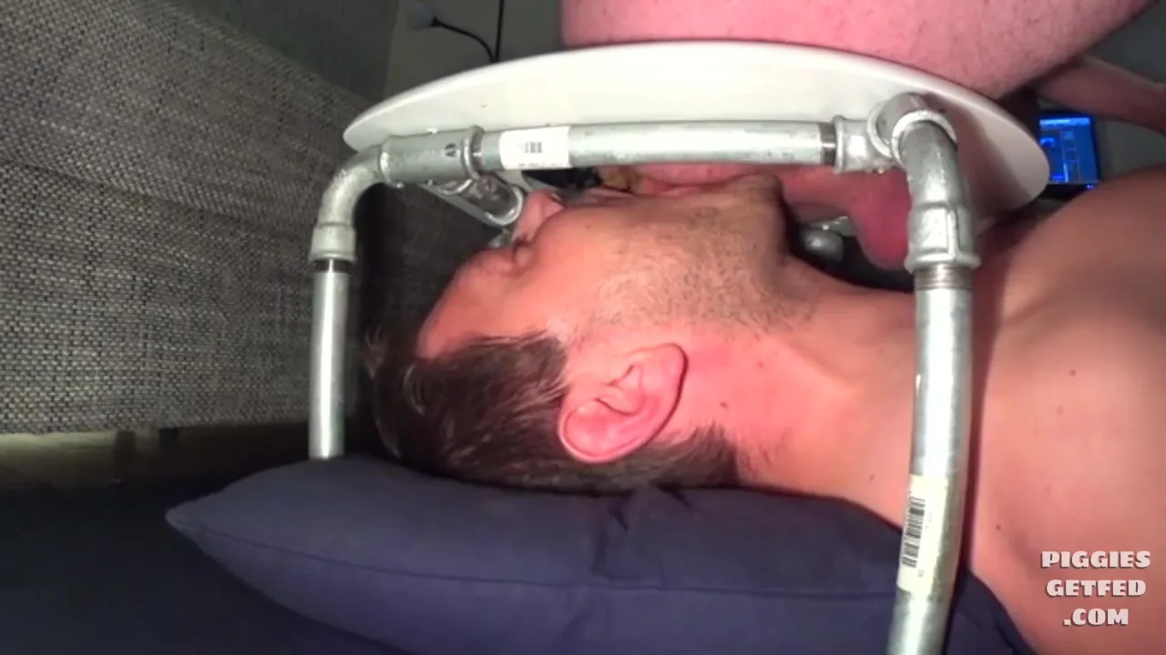 His tongue is his only utensil