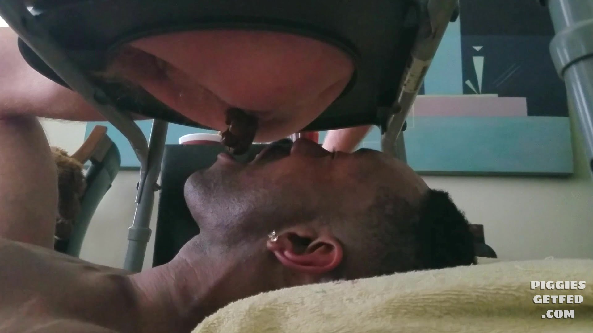 Push a turd into his waiting mouth