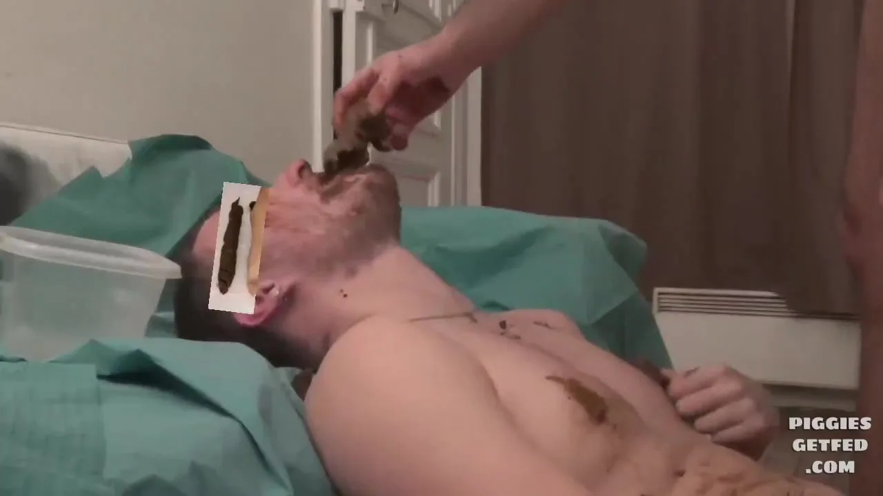 Boi’s face caked with shit