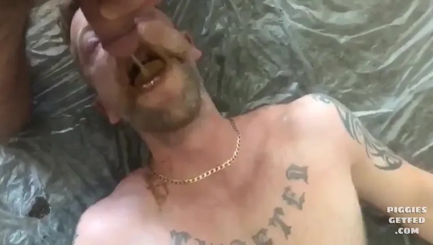 Flush his shit down with piss