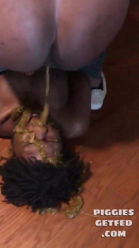Two Alphas force a pig to eat shit
