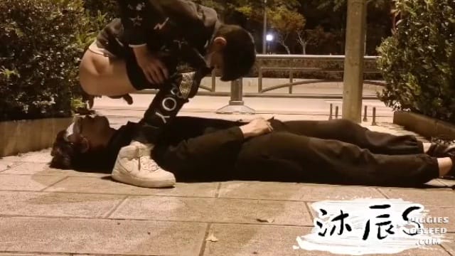 Late night public toilet