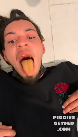 Eating shit makes him rock hard